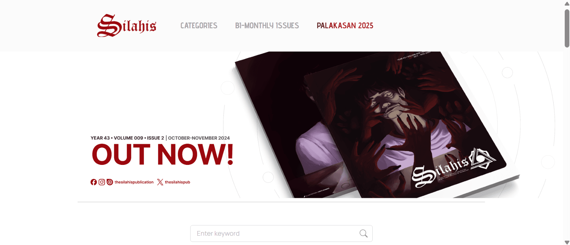 Homepage — main landing page