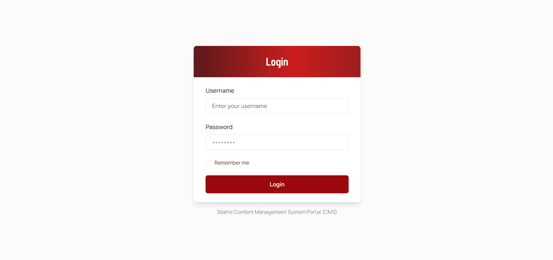 Publisher login — content management access